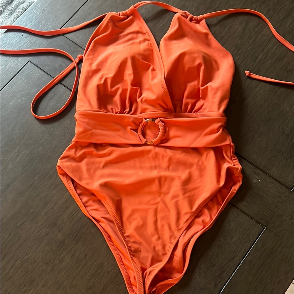 Vibrant Orange Women's One Piece Swimsuit